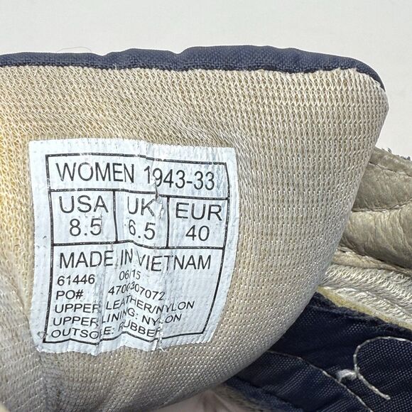 Saucony Bullet Core Sneakers Womens 8.5 Navy Blue Nylon Suede Running Shoes - Picture 12 of 16